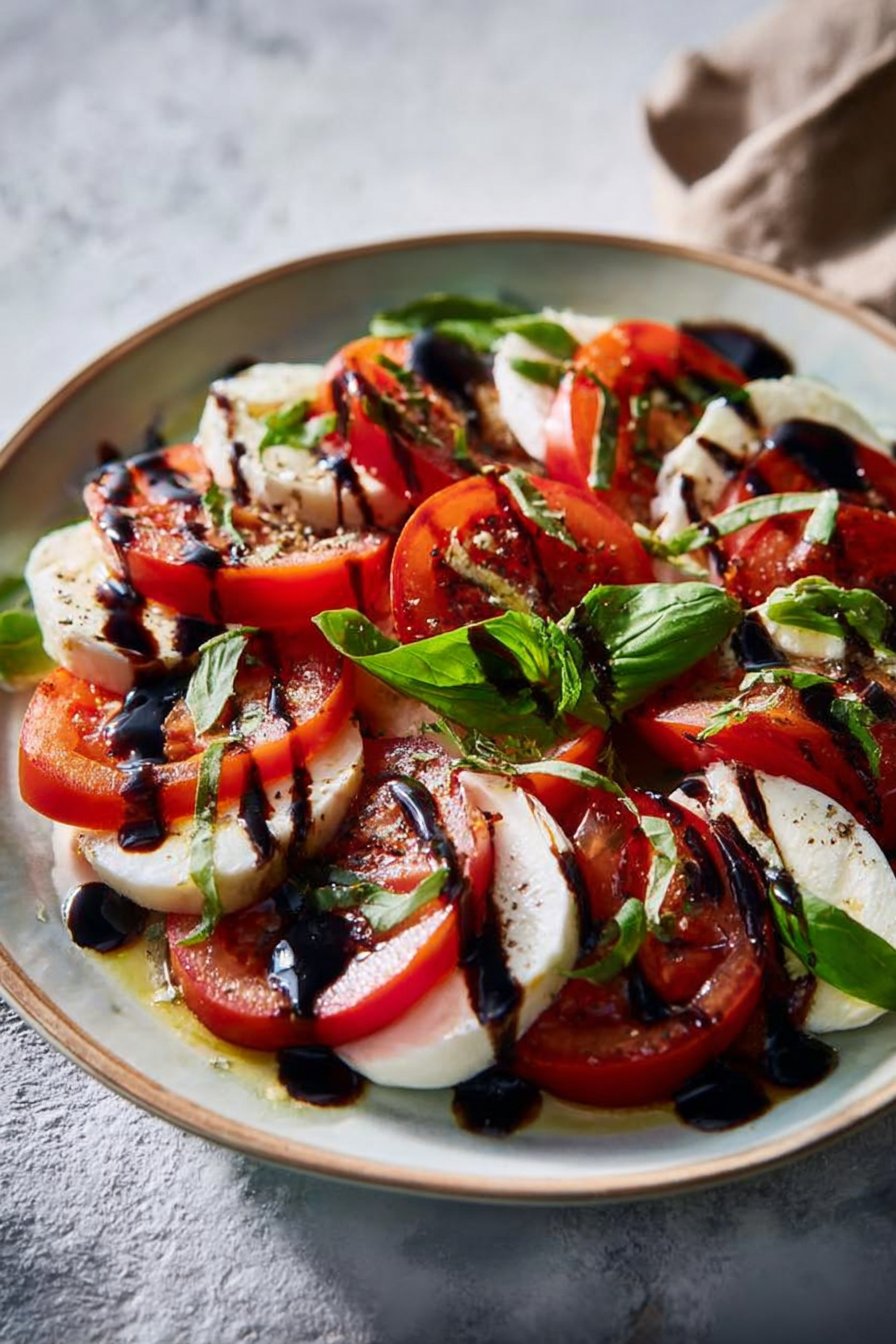 Caprese Salad with Balsamic Reduction