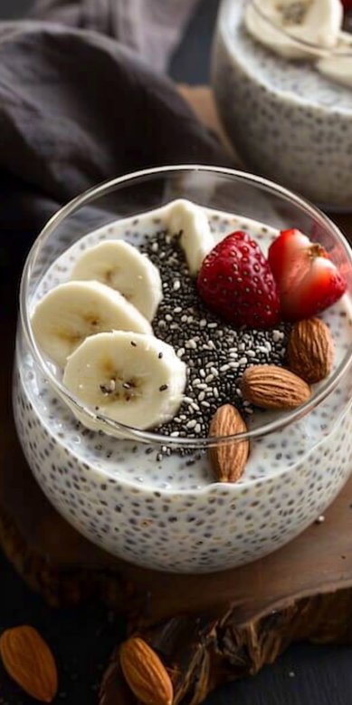 Pudding Chia Vanille au Lait d'Amande