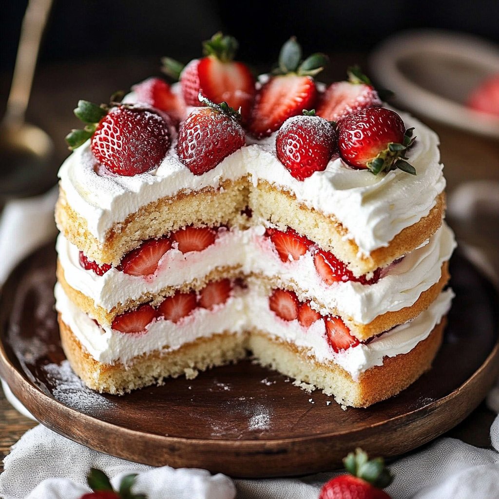 Strawberry Shortcake Layer Cake