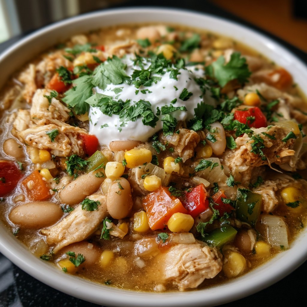 Crockpot White Chicken Chili