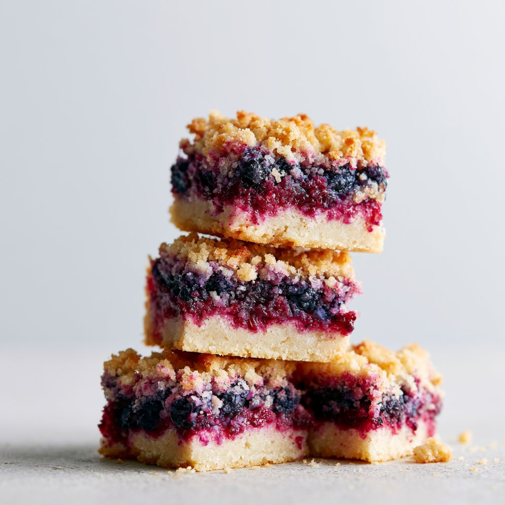 Blaubeer-Crumble-Riegel