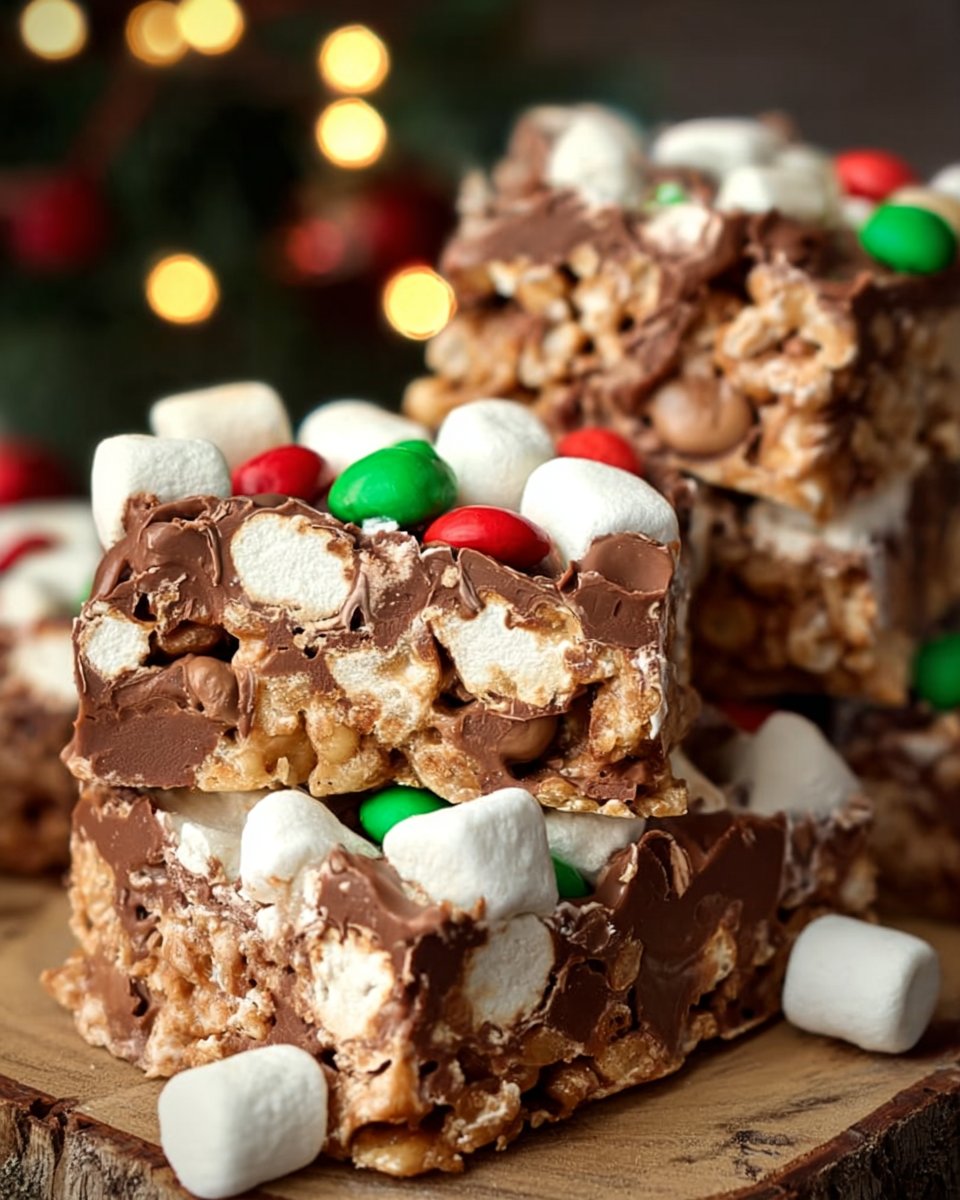 No Bake Christmas Marshmallow Bars