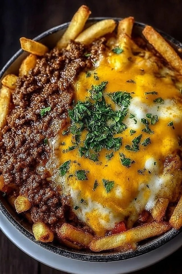 Cheeseburger French Fry Casserole Easy Cheesy Weeknight Meal 2 Cheeseburger French Fry Casserole