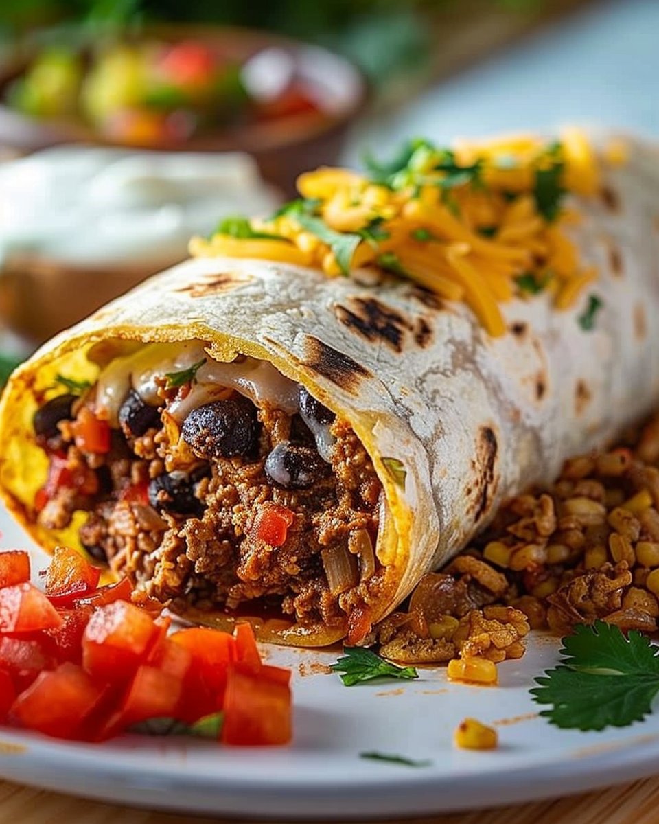 Ultimate Stuffed Beef Burrito 1 Ultimate Stuffed Beef Burrito