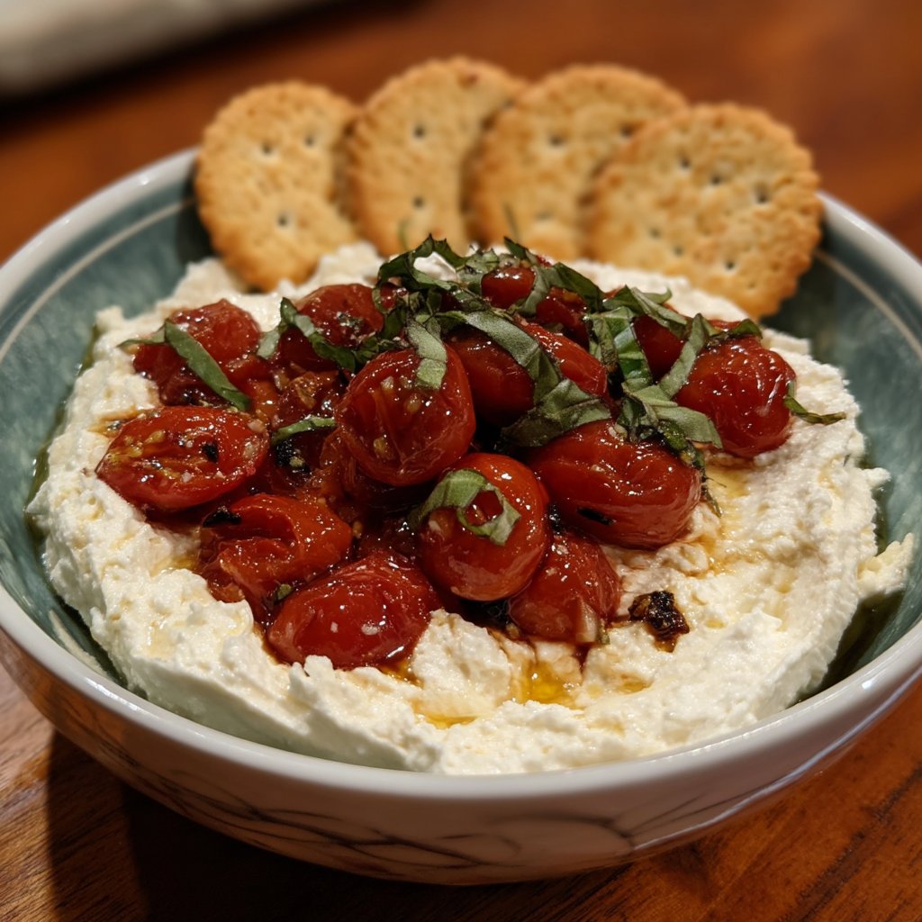 Whipped Ricotta Dip with Marinated Tomatoes