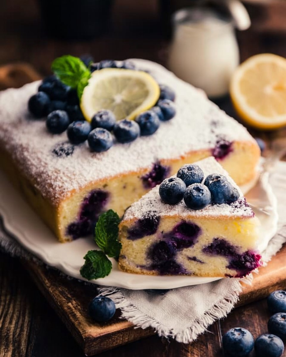 Lemon Blueberry Cake Recipe