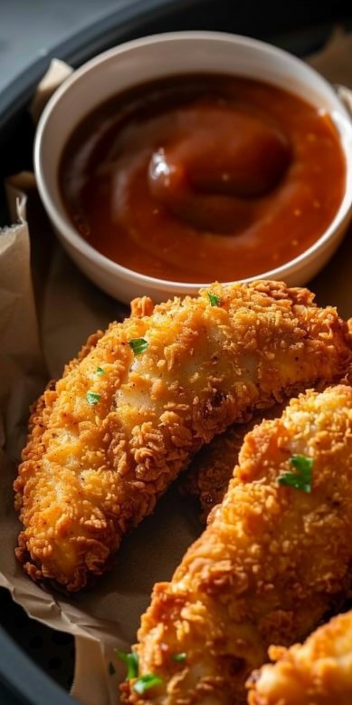 Tenders de poulet maison croustillants à la friteuse à air