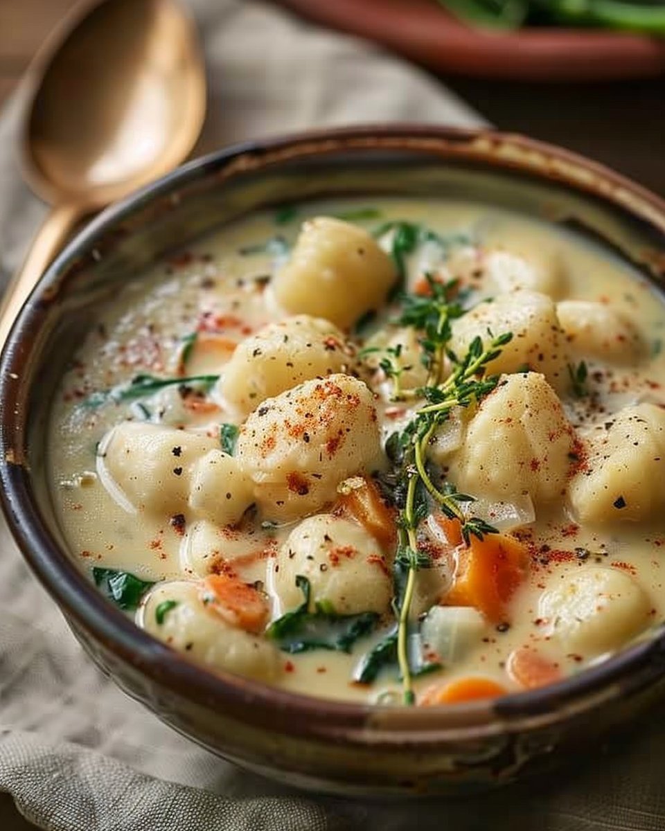 Creamy Vegetarian Gnocchi Soup