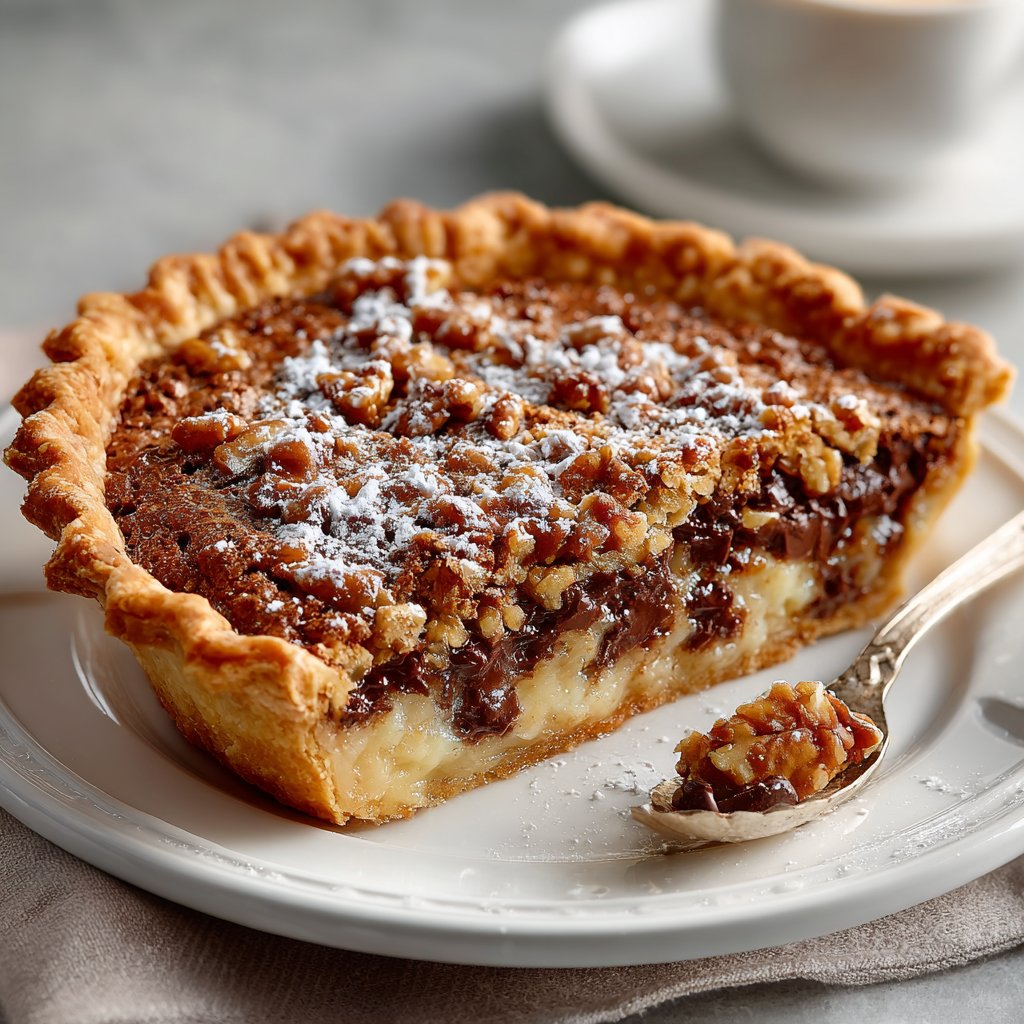 Kentucky Derby Chocolate Walnut Pie