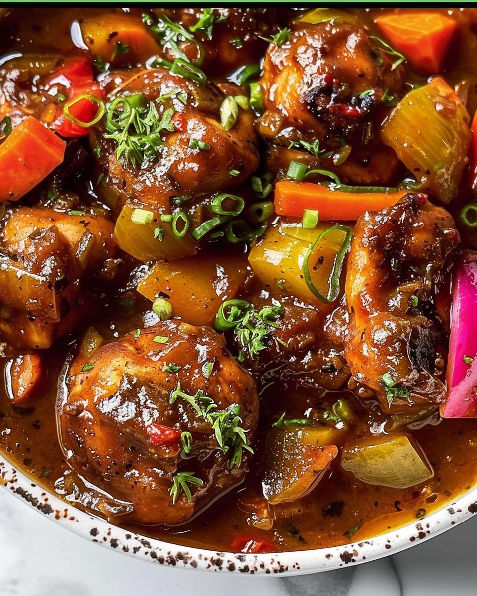 Caribbean Brown Stew Chicken That Brings Island Flavor Home