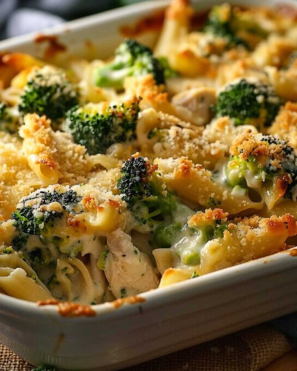 Wholesome Chicken Broccoli Alfredo Bake