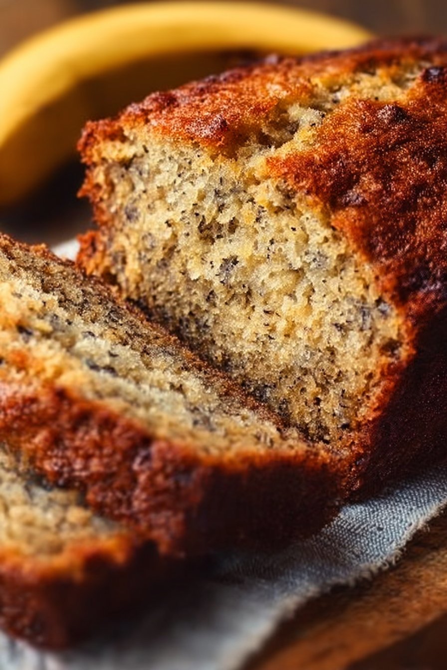 Moist Banana Bread Recipe with 3 Ripe Bananas - Blissful Bite