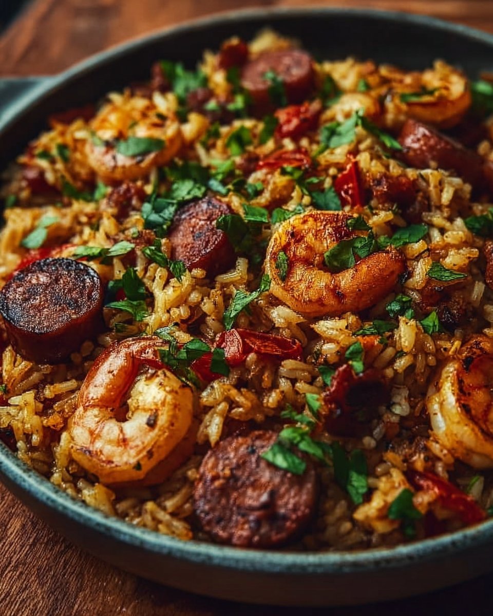 Shrimp Sausage Dirty Rice