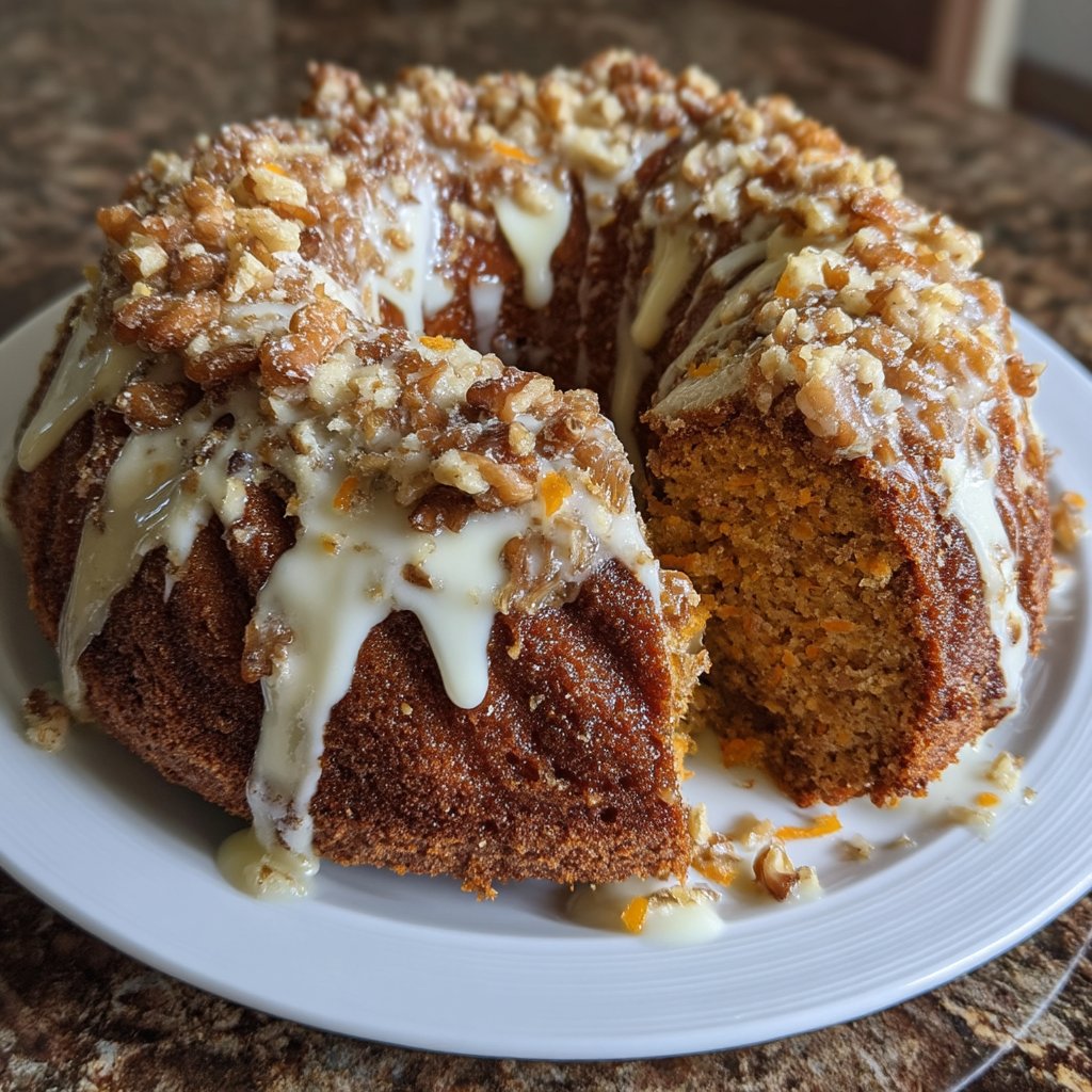 Carrot Cake Ricotta Bundt Cake