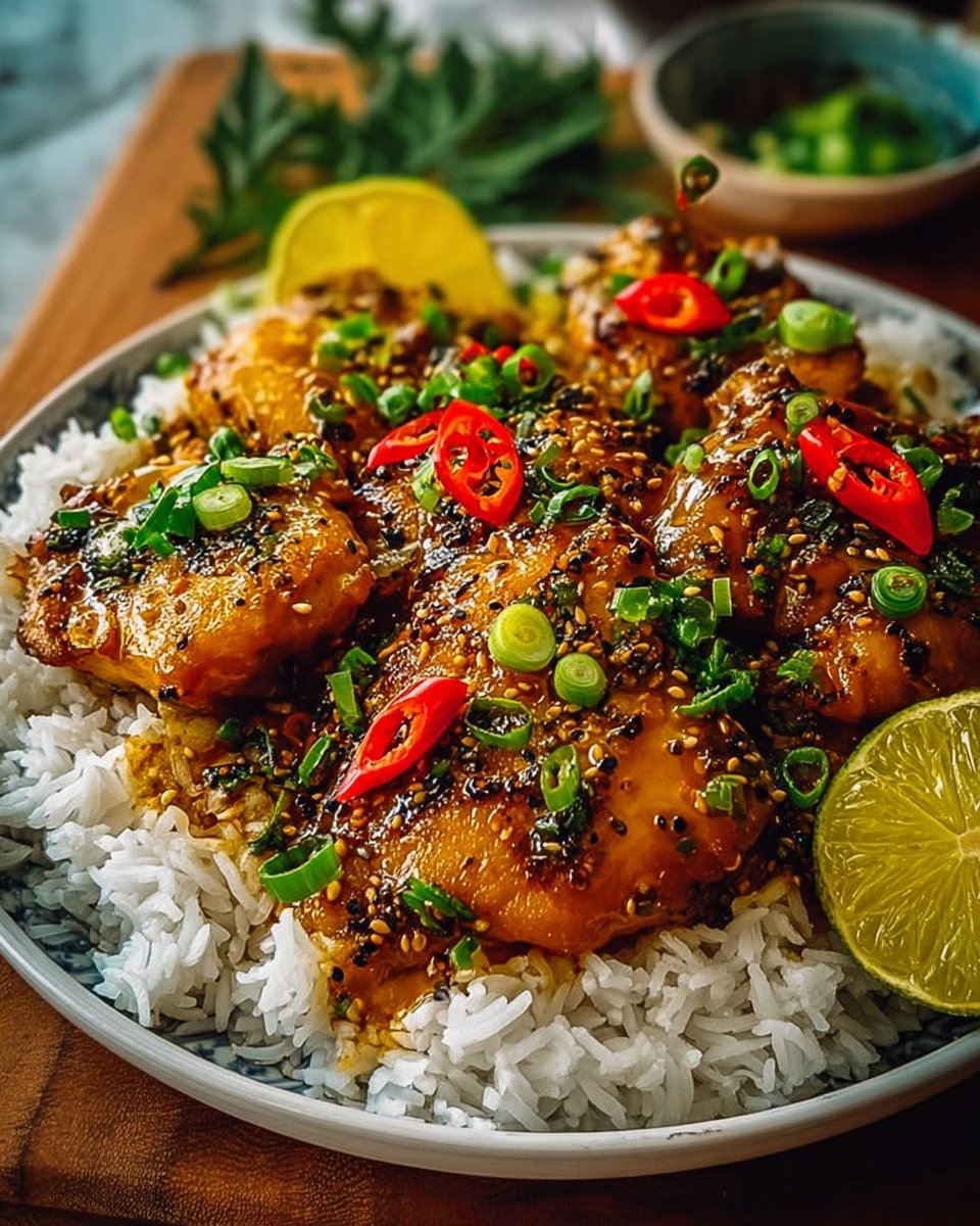 Hawaiian Chicken with Coconut Rice