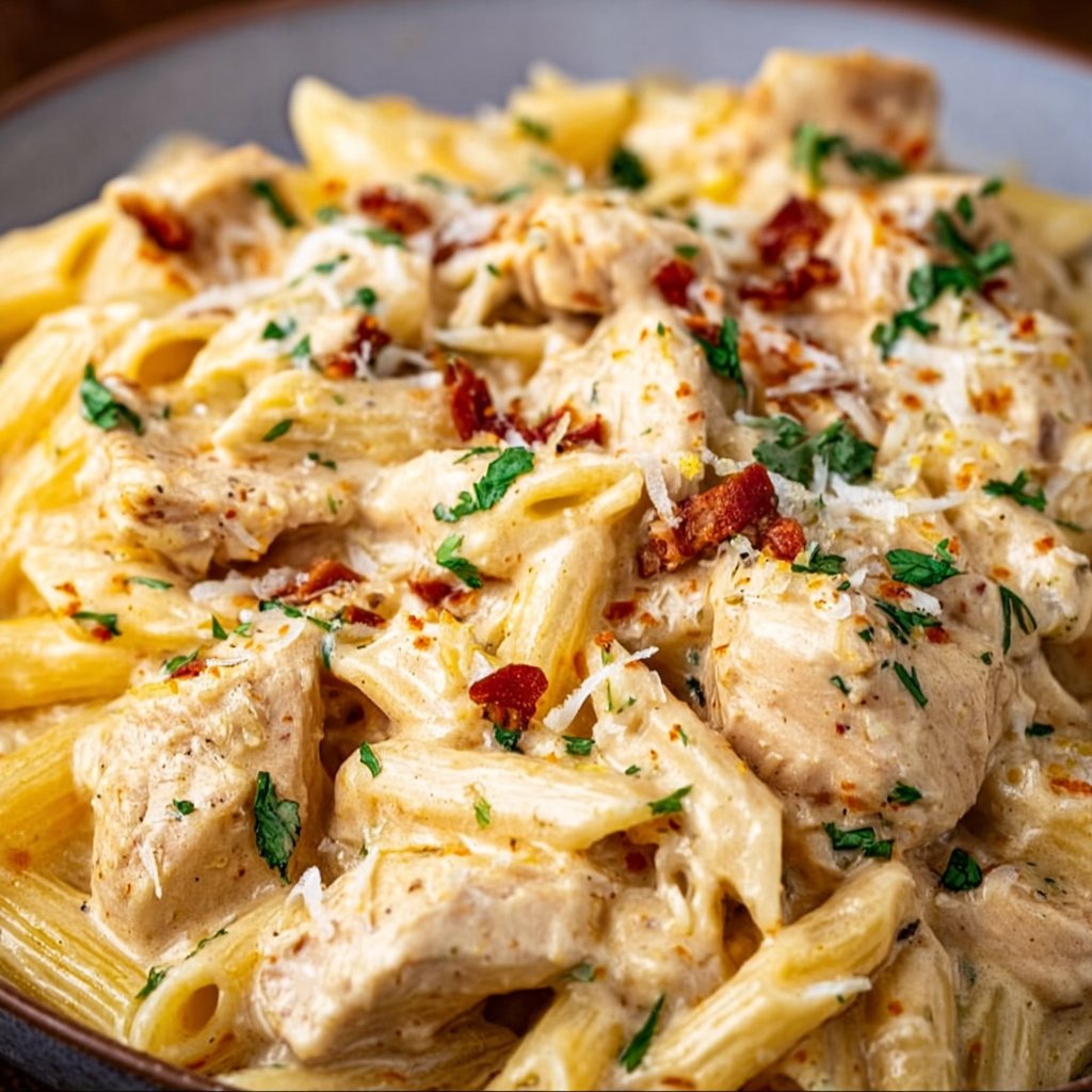 Crock Pot Creamy Cajun Chicken Pasta
