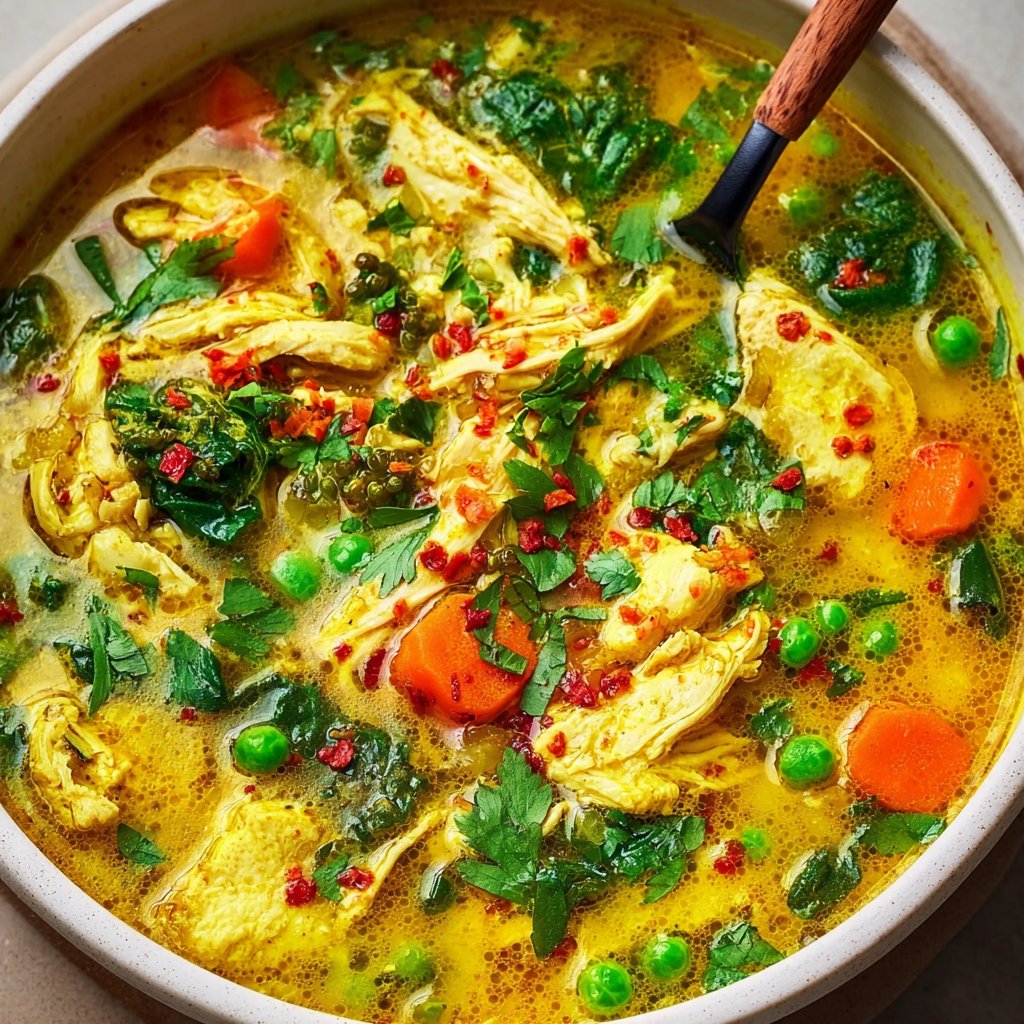 Anti-Inflammatory Turmeric Chicken Soup