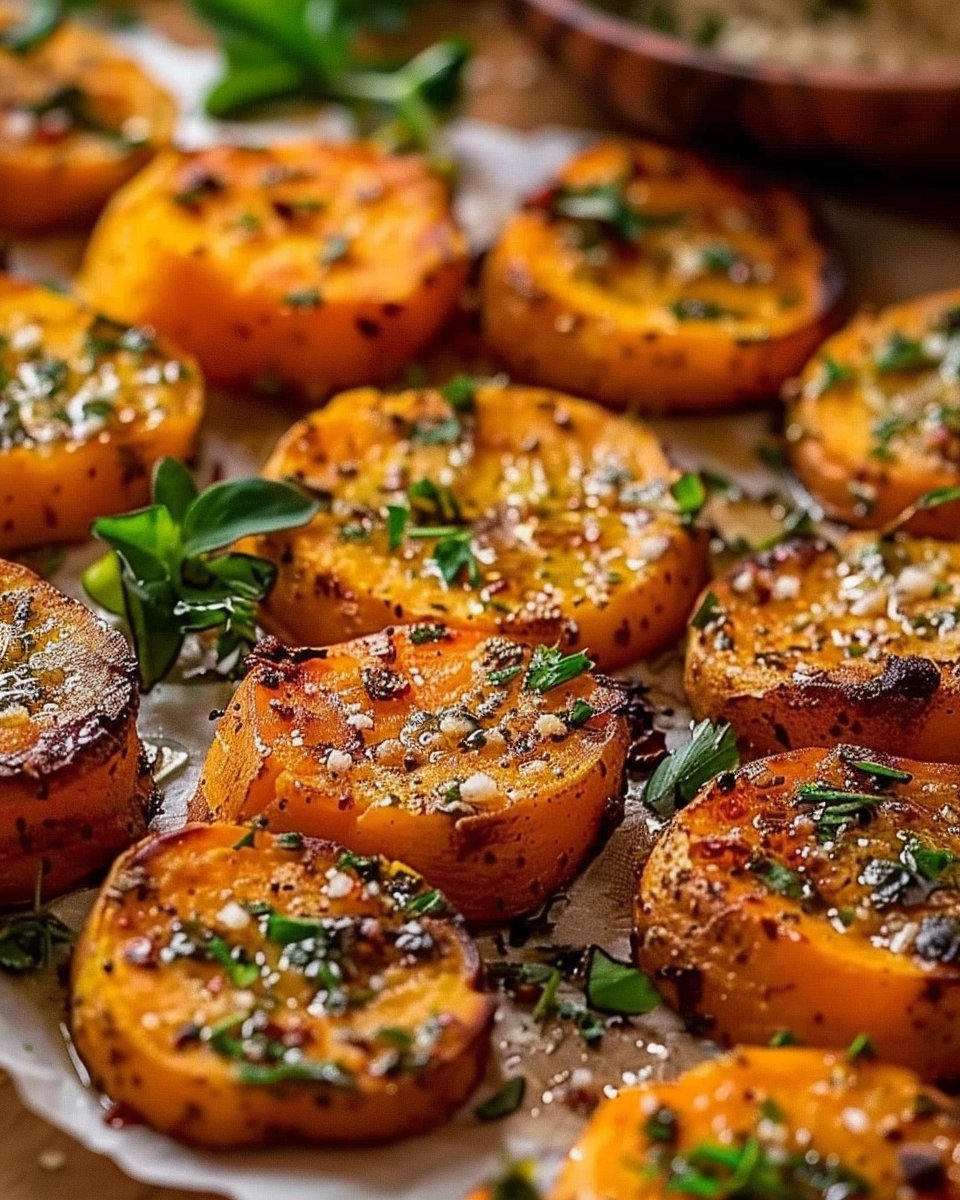 Parmesan Herb Sweet Potato Medallions