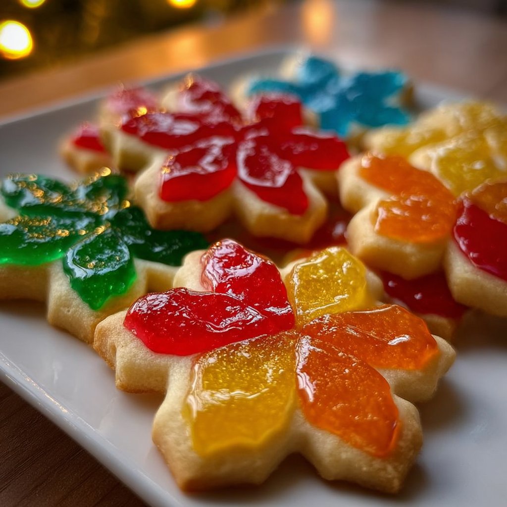 Christmas Stained Glass Cookies