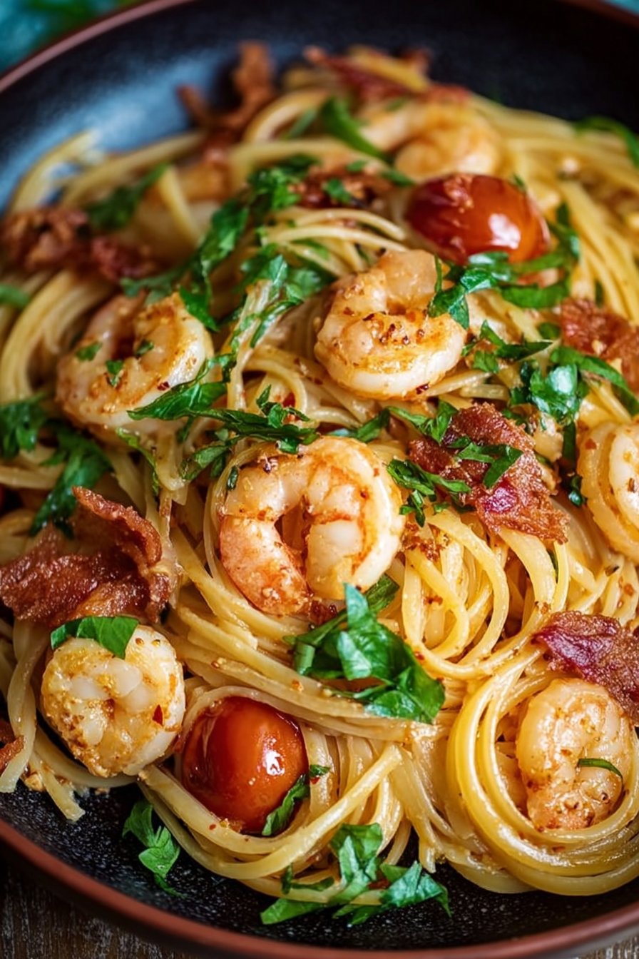 Bang Bang Shrimp Pasta