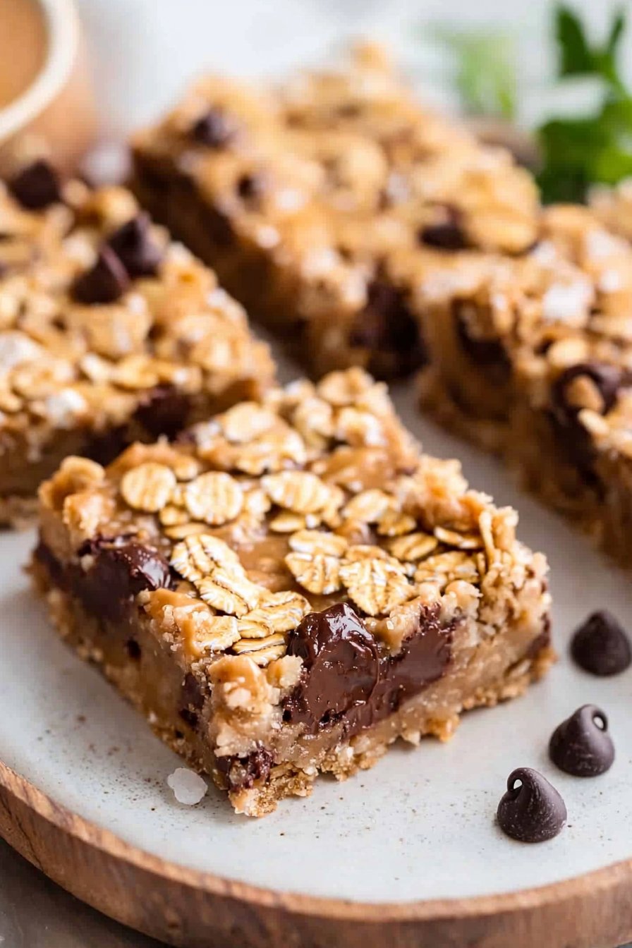 Chocolate Chip Peanut Butter Oatmeal Bars