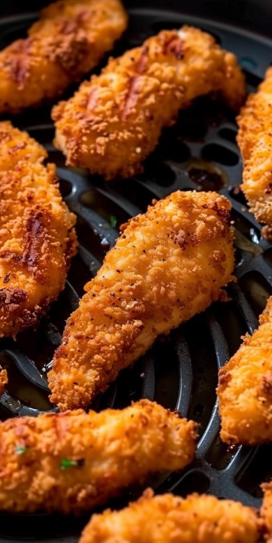 Lanières de poulet dans l'airfryer : Recette rapide