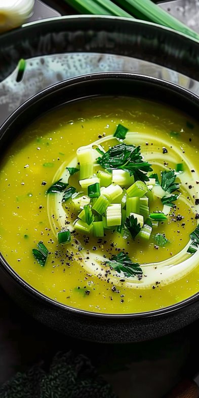 Soupe poireaux céleri