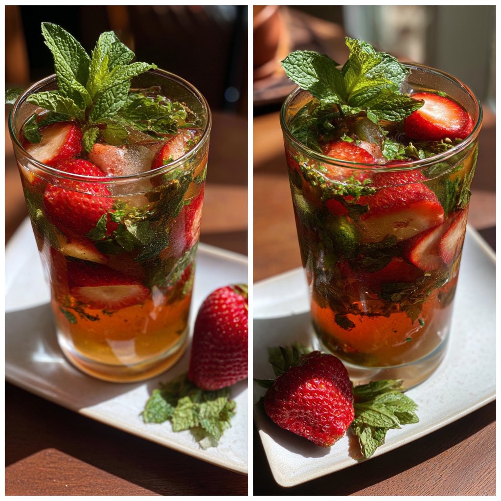 Strawberry Mint Sweet Tea