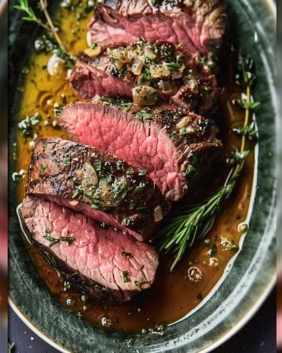 Herb-Roasted Beef Tenderloin with Savory Pan Sauce