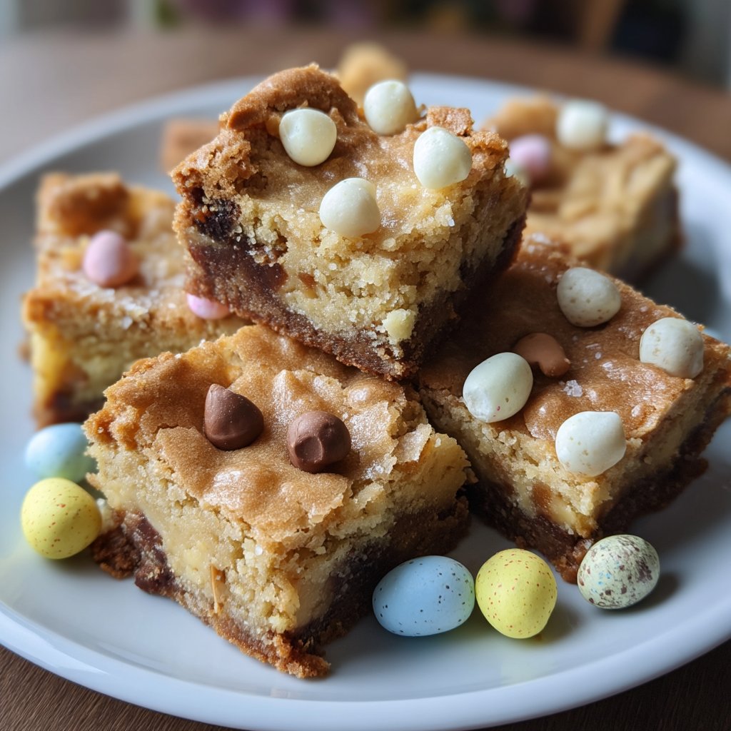Mini Egg Mascarpone Blondies