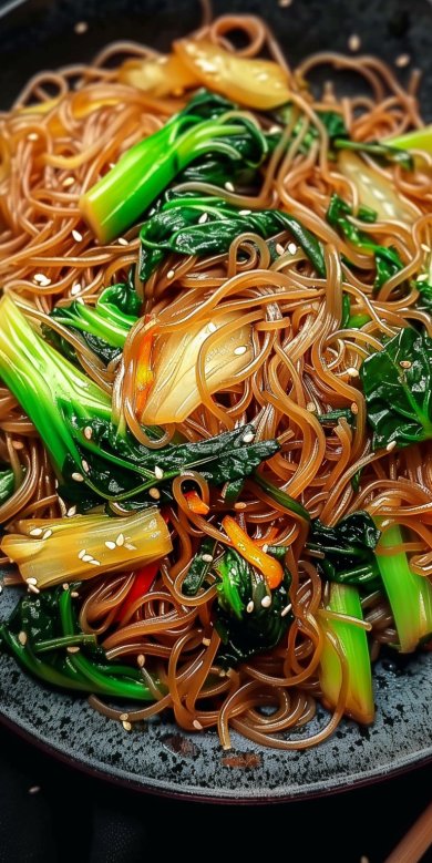Nouilles Shirataki Sautées aux Légumes