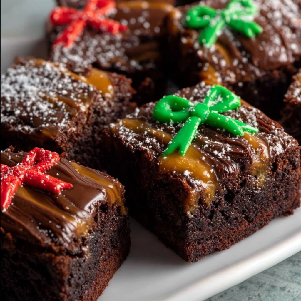 Christmas Present Brownies