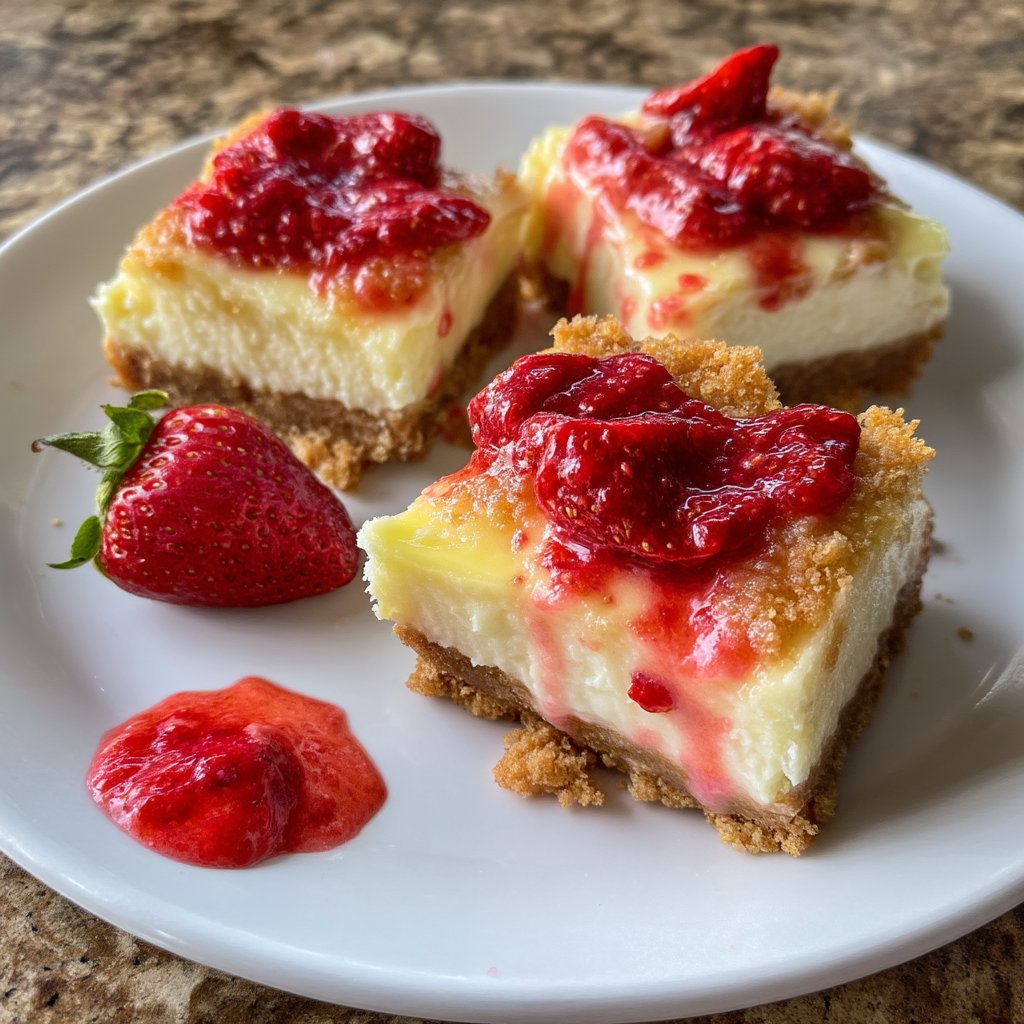 Strawberry Lemonade Cheesecake Bars 4 Strawberry Lemonade Cheesecake Bars