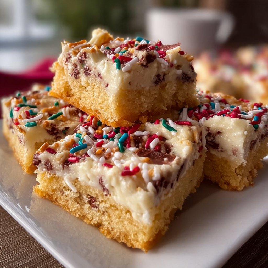 Christmas Sugar Cookie Bars
