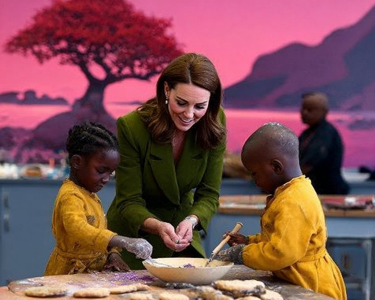 Kate Middleton s'illustre dans un look monochrome vert olive chic et automnal