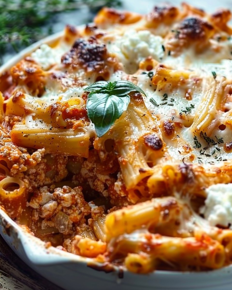 Baked Ziti with Ricotta 1 Baked Ziti with Ricotta