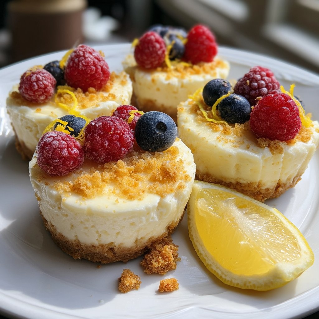 No-Bake Ricotta Cheesecake Cups with Lemon Zest
