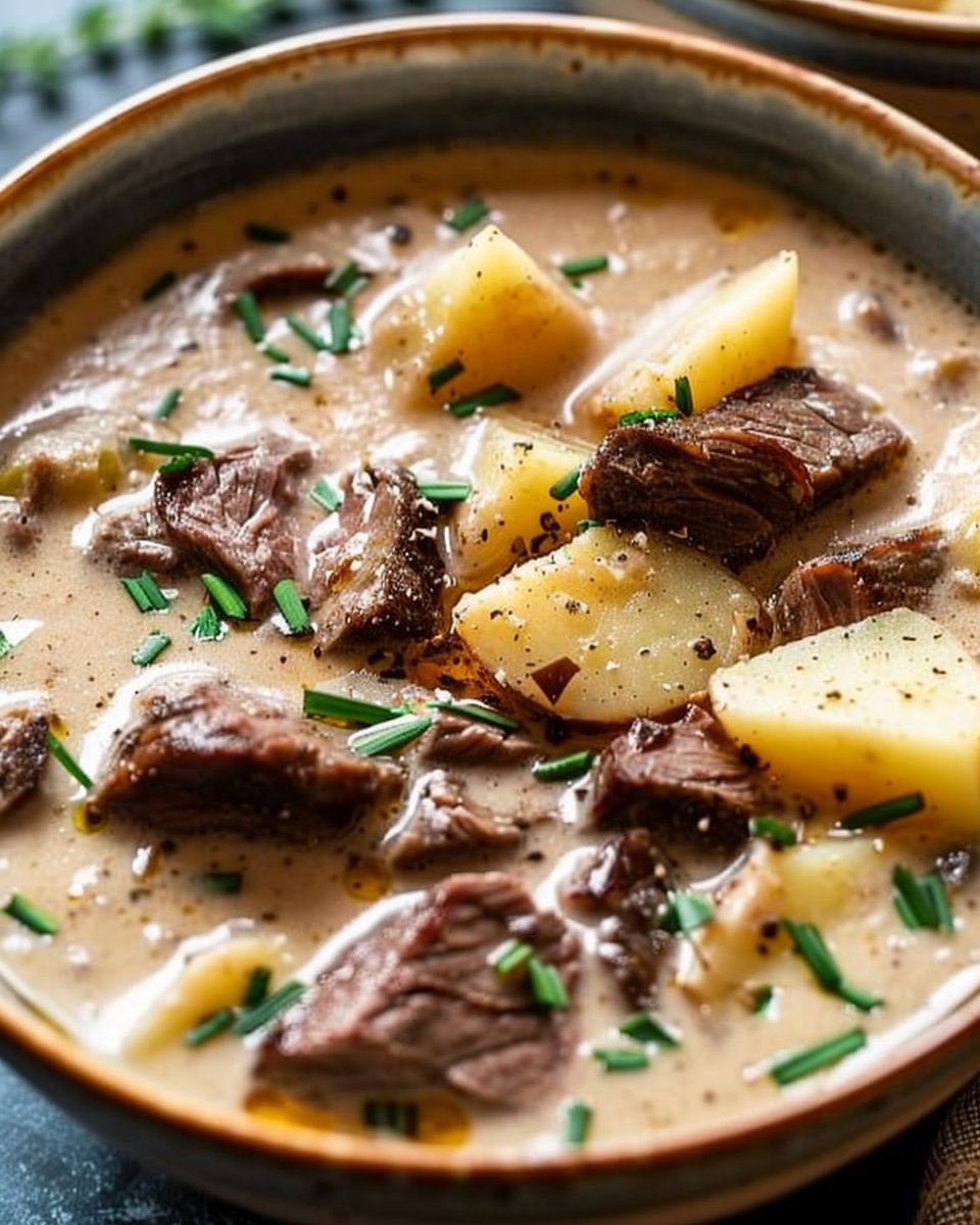Creamy Steak & Potato Soup