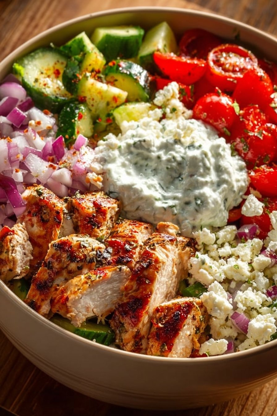 Greek Chicken Bowls