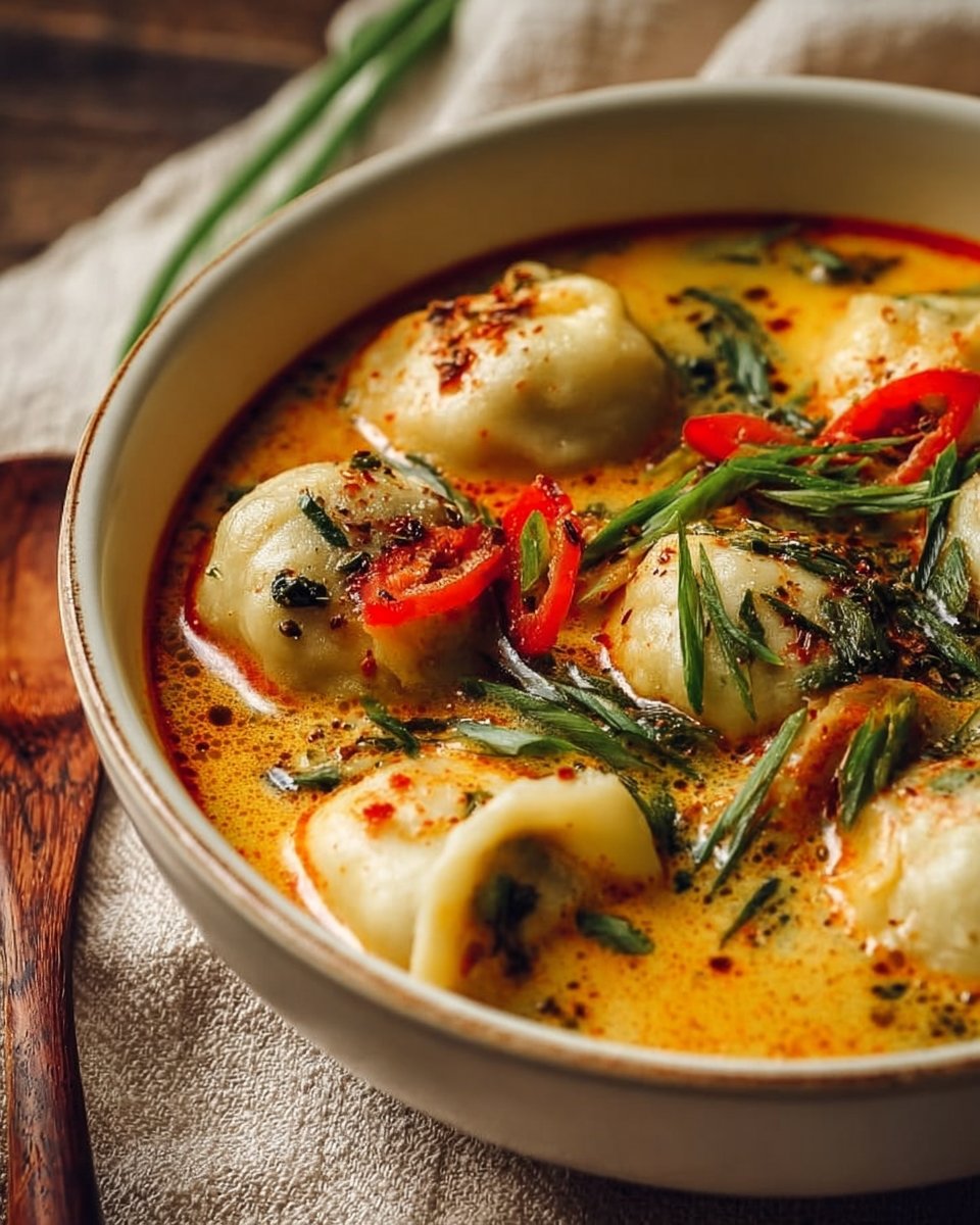 Quick Coconut Curry Soup with Dumplings - Alrightwithme 2 Quick Coconut Curry Soup with Dumplings - Alrightwithme