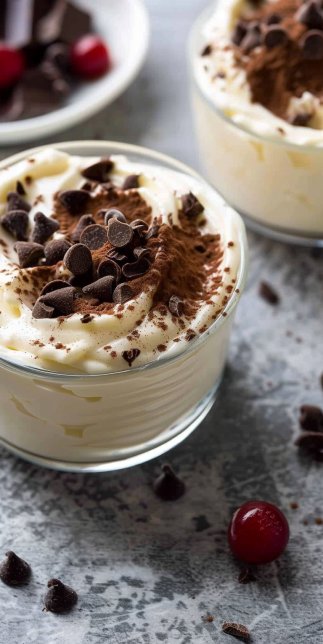 Mousse au chocolat blanc