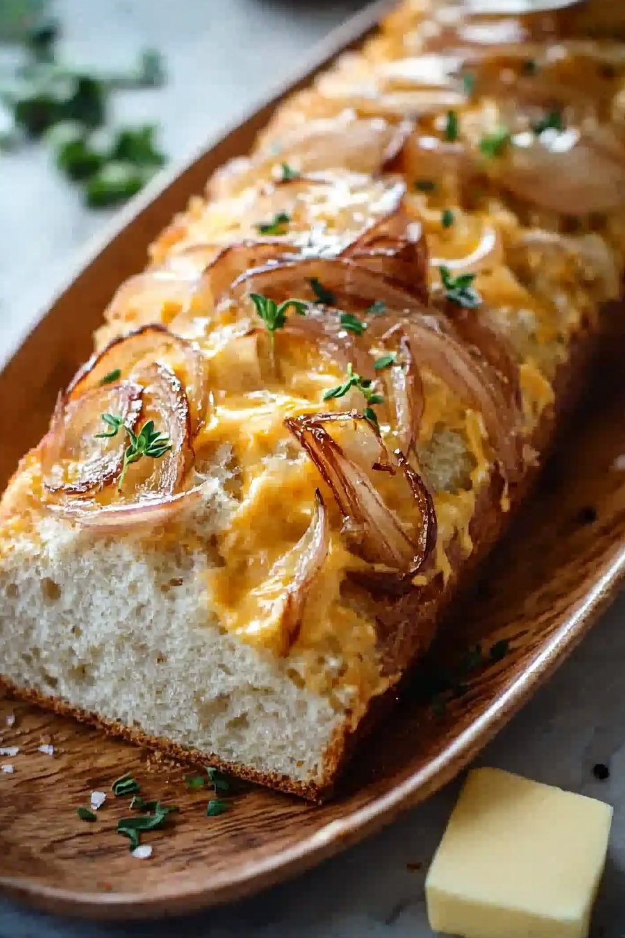 Caramelized Onion Cheddar Bread