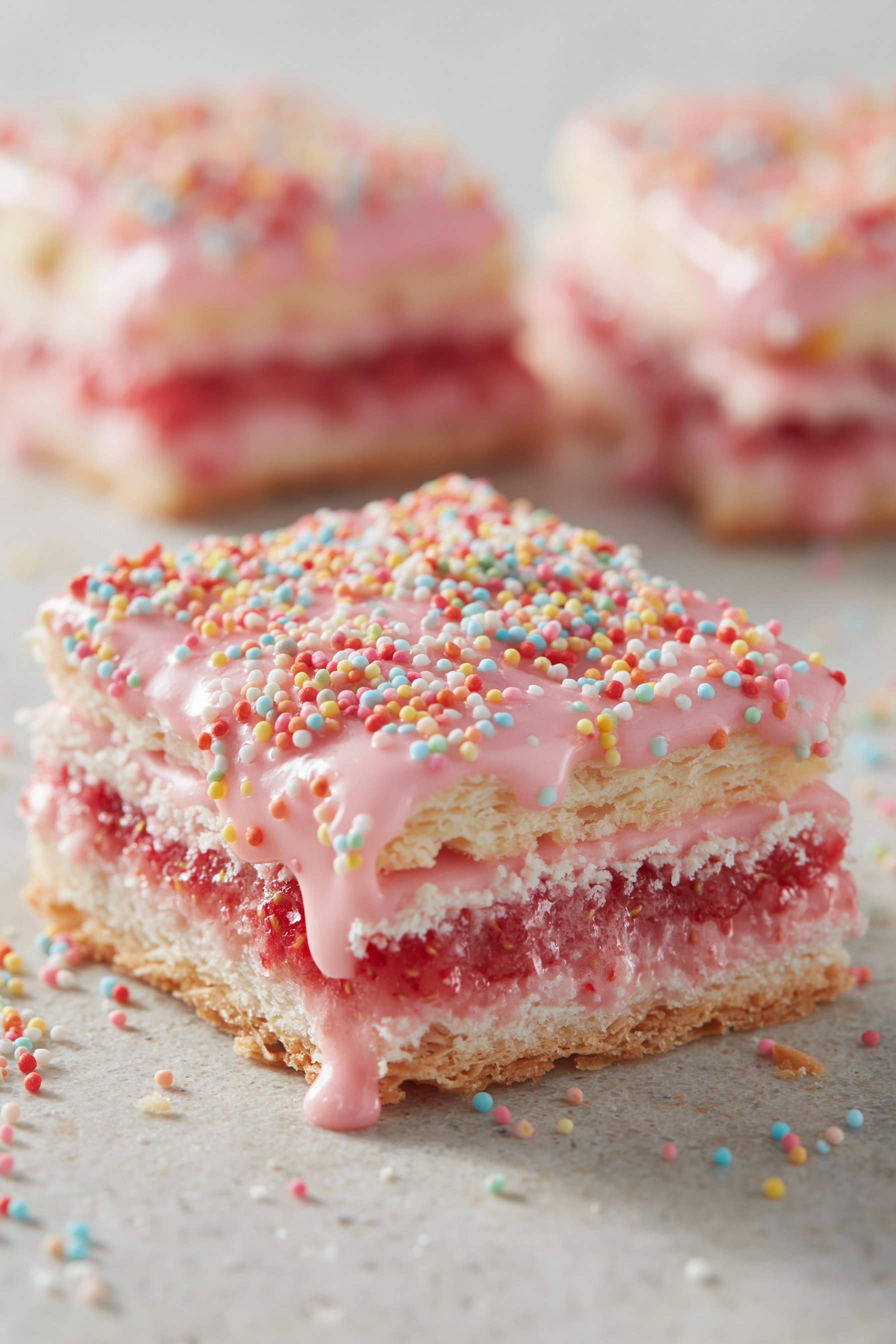 Strawberry Pop Tart Slab Pie