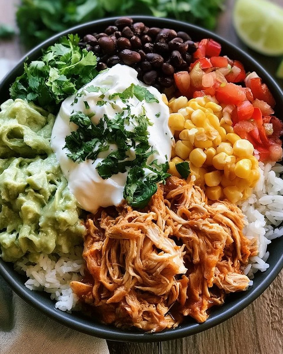 Slow Cooker Chicken Burrito Bowl Recipe