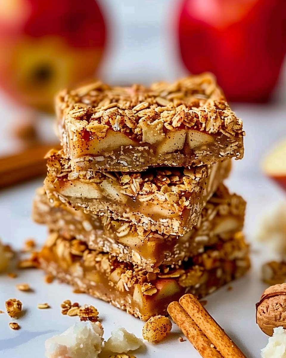 Chewy Apple Cinnamon Breakfast Bars 1 Chewy Apple Cinnamon Breakfast Bars