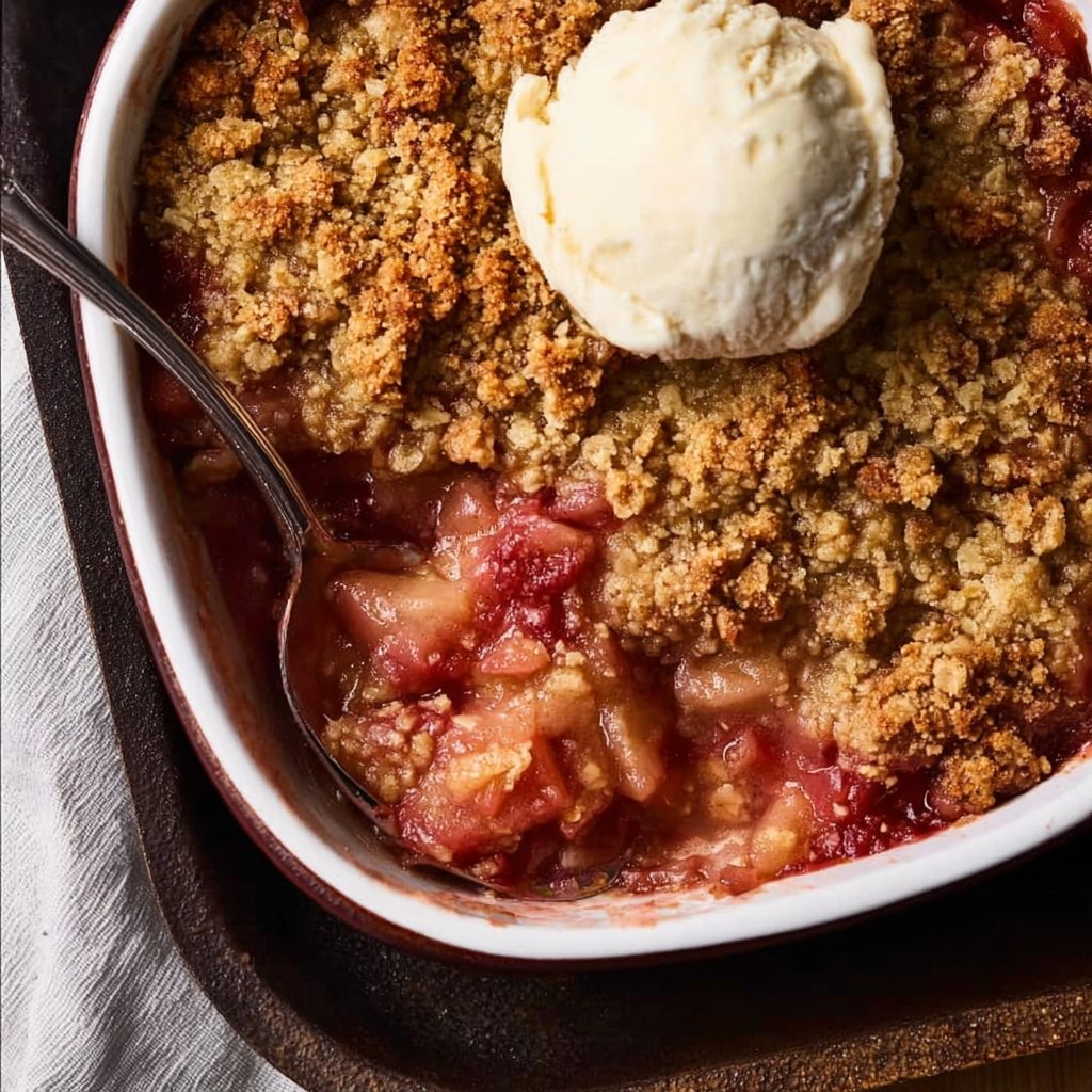 Easy Rhubarb Crisp