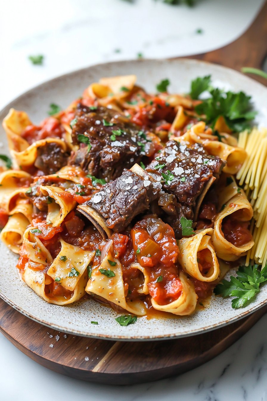 Braised Short Rib Tomato Pasta