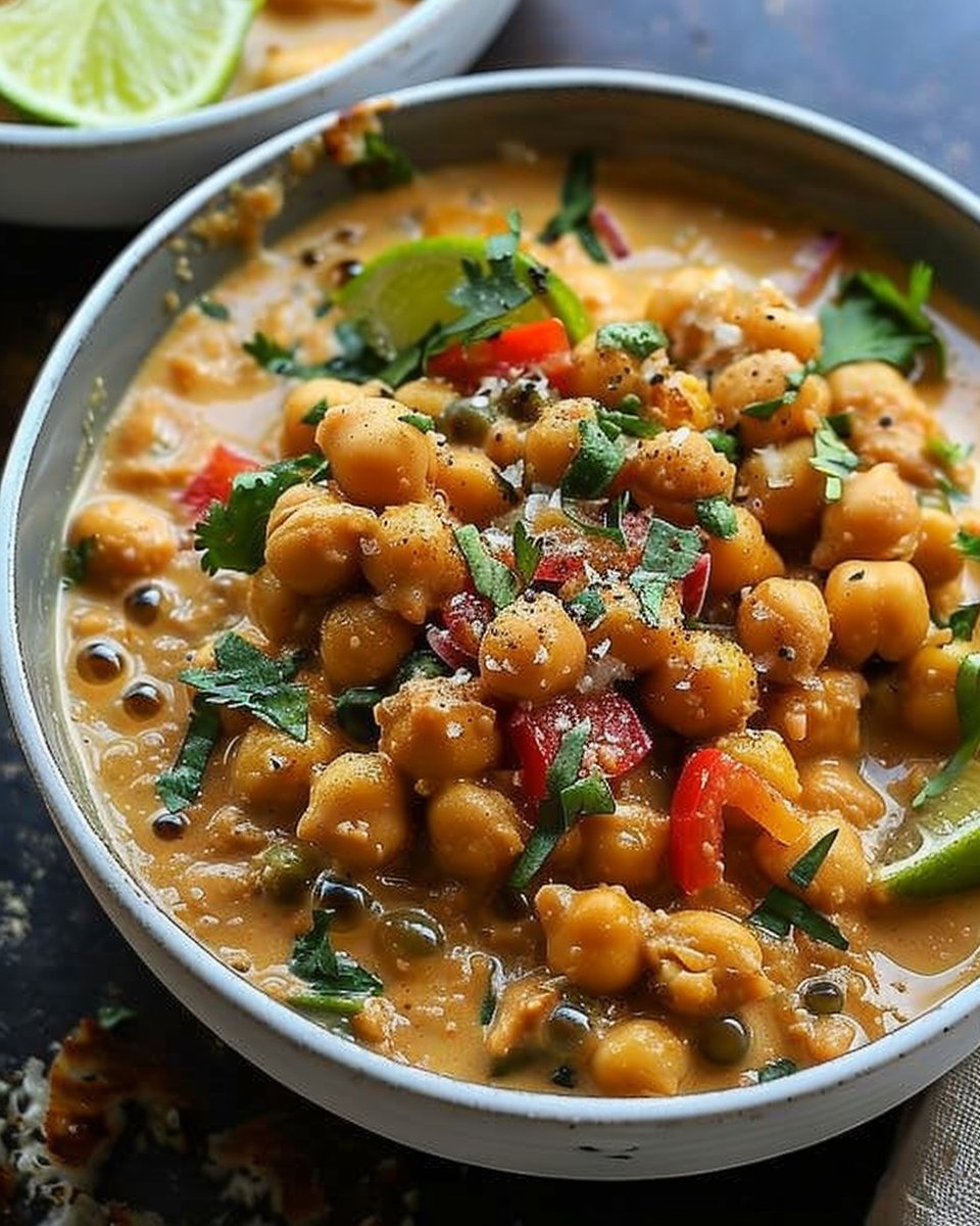Creamy Thai Coconut Chickpeas