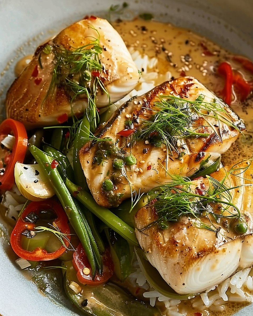Sea Bass in Miso Coconut Sauce: A Luxurious Weeknight Dinner 1 Sea Bass in Miso Coconut Sauce: A Luxurious Weeknight Dinner