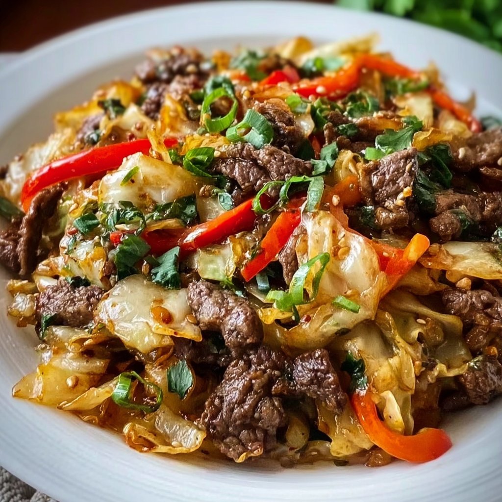 Quick & Delicious Beef and Cabbage Stir Fry